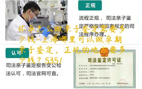 怀孕怎么做亲子鉴定需要多少钱-上海哪里可以做孕期亲子鉴定，正规的地方要多少钱？5351