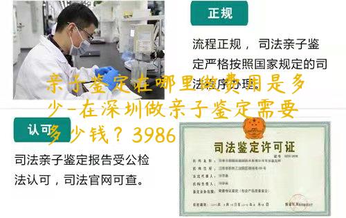 亲子鉴定在哪里做费用是多少-在深圳做亲子鉴定需要多少钱？3986